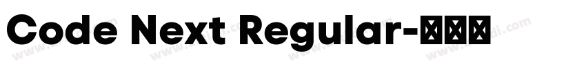 Code Next Regular字体转换
